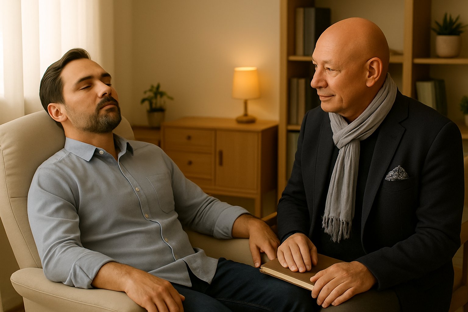 Entspannte Hypnose-Sitzung